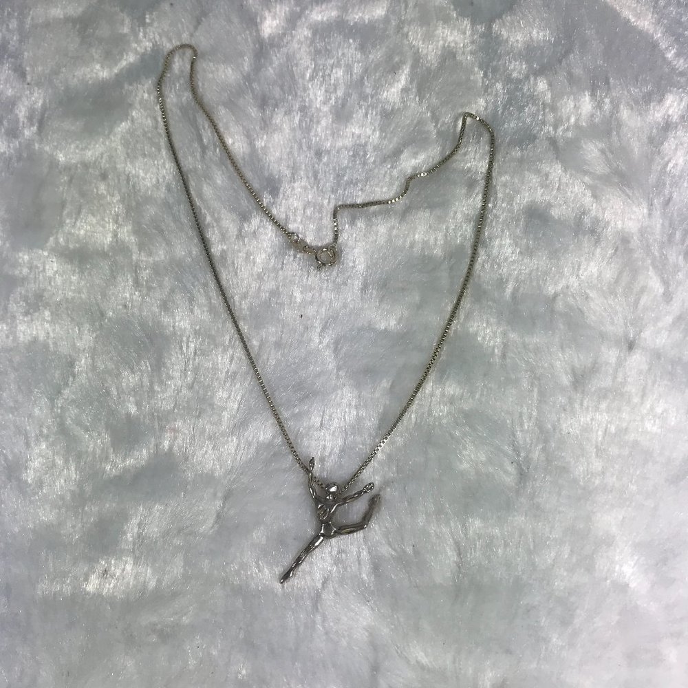 Tiny Dancer Gymnast Ss Pendant & Chain - image 8